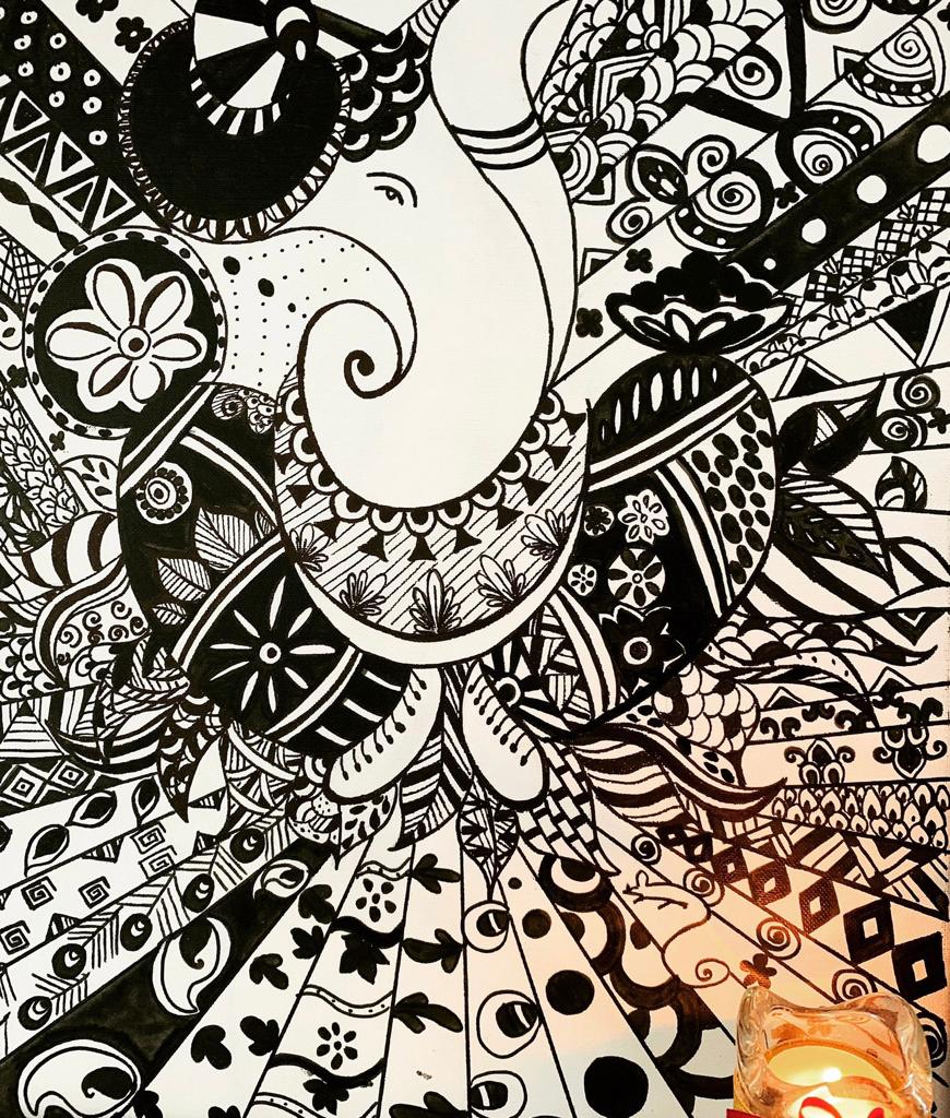 Zentangle Ganesh